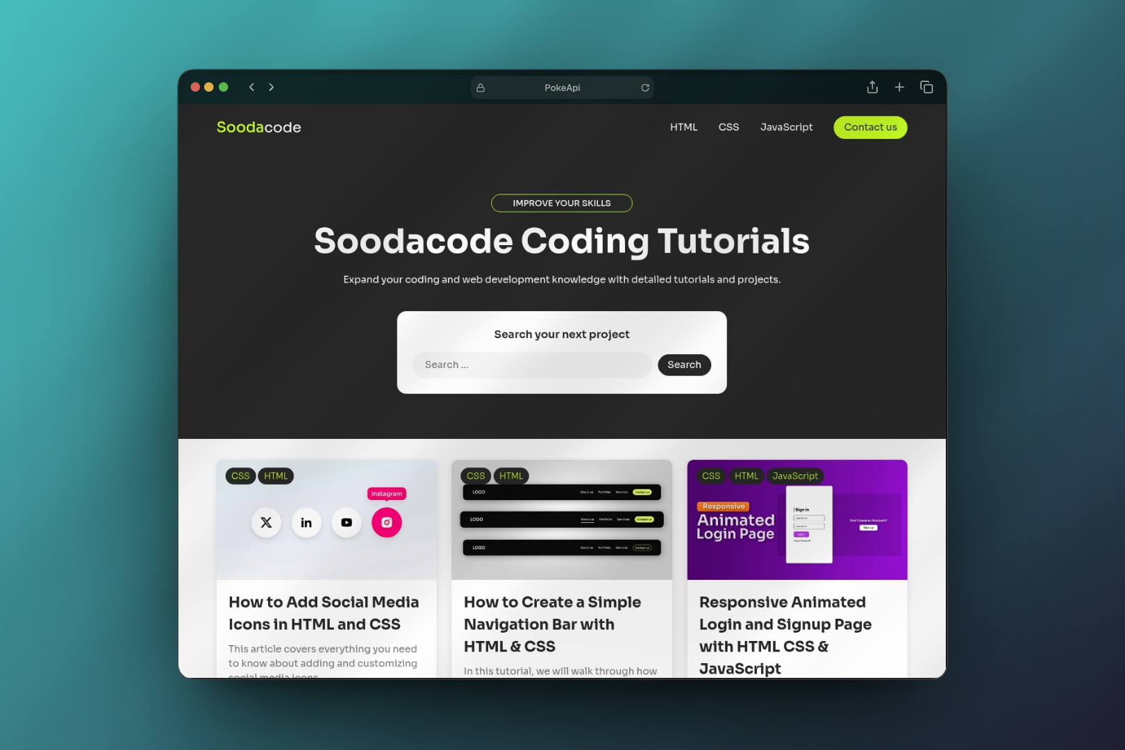 Soodacode - Custom WP Theme